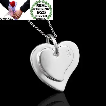 OMHXZJ Wholesale Personality Fashion Woman Girl Party Gift Silver Double Heart 925 Sterling Silver Charm Pendant Necklace CH67
OMHXZJ Wholesale Personality Fashion Woman Girl Party Gift Silver Double Heart 925 Sterling Silver Charm Pendant Necklace CH67