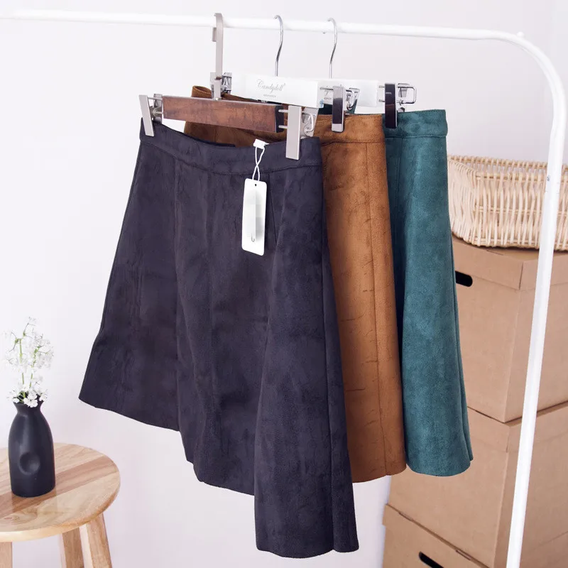 Autumn Winter Women Suede High Waist Fashion Above-knee Sexy Skirt Ladies Short A-line Suede Skirt Women Winter Skirt TT282
Autumn Winter Women Suede High Waist Fashion Above-knee Sexy Skirt Ladies Short A-line Suede Skirt Women Winter Skirt TT282