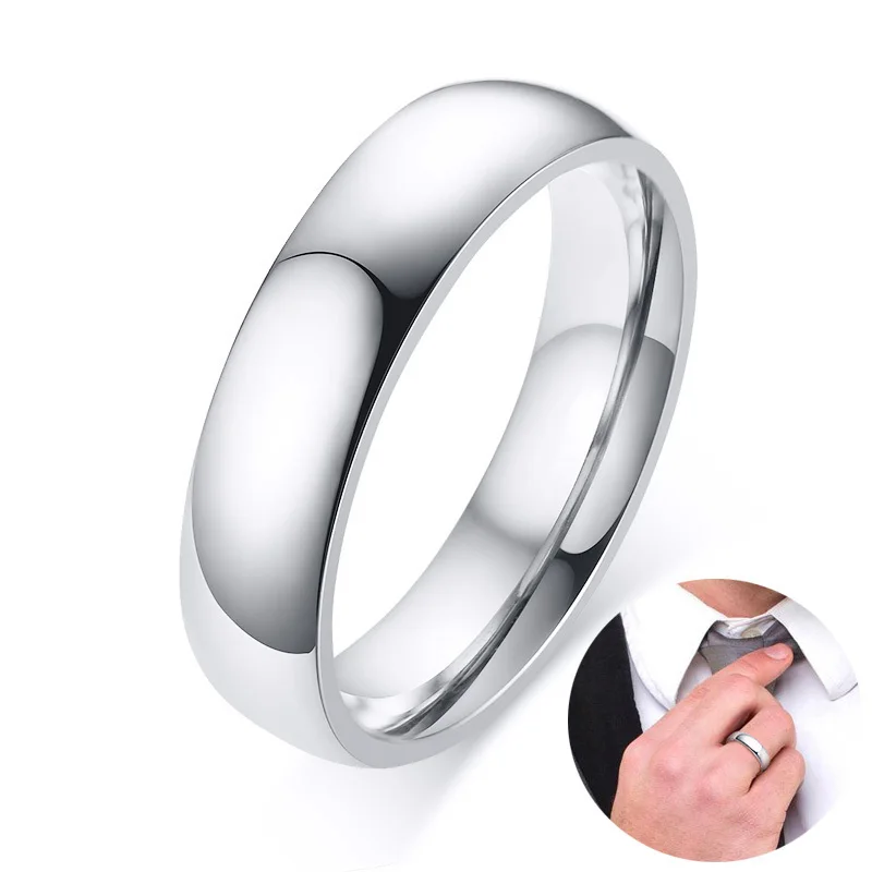 Classic Men's Stainless Steel Wedding Band with Domed Profile and Polished Finish Ring Comfort-Fit Adult Unisex Jewelry 5mm
Classic Men's Stainless Steel Wedding Band with Domed Profile and Polished Finish Ring Comfort-Fit Adult Unisex Jewelry 5mm
