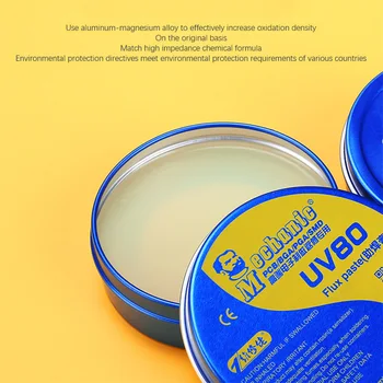 MECHANI CUV50 BGA Soldering Flux Paste No-clean Halogen-Free Rosin Solder Paste Welding Fluxes Paste for PCB BGA PGA SMD
MECHANI CUV50 BGA Soldering Flux Paste No-clean Halogen-Free Rosin Solder Paste Welding Fluxes Paste for PCB BGA PGA SMD