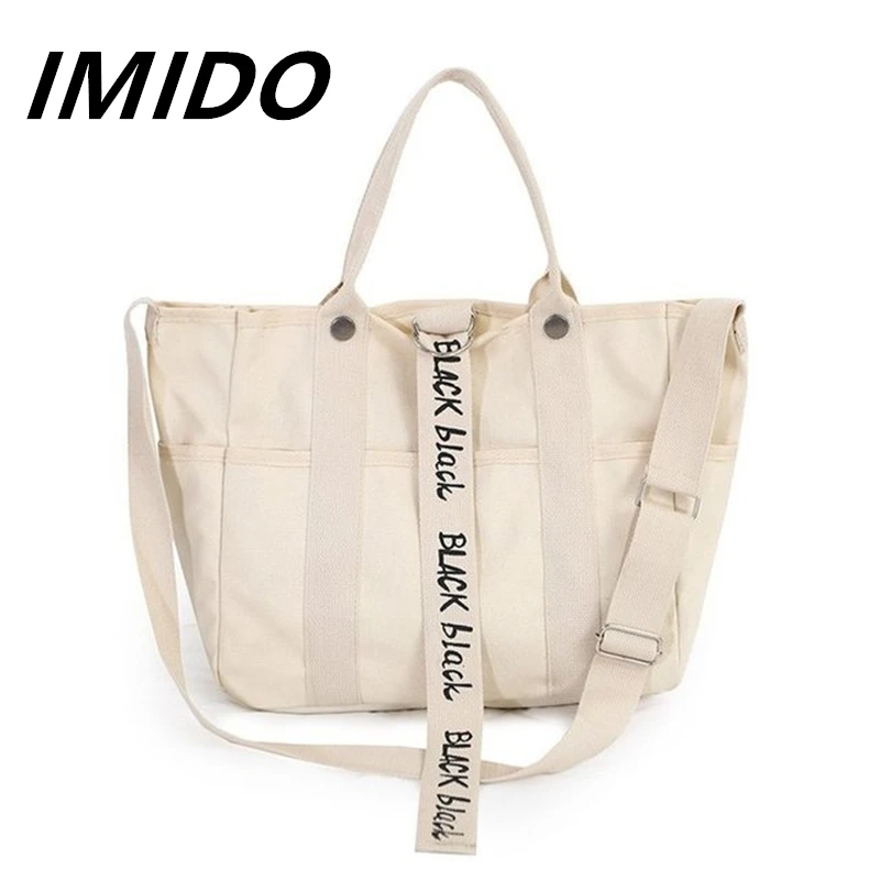 IMIDO2019 Summer Style Ms. Shoulder Diagonal Canvas Bag Korean Version Simple Fashion Literary Fan Letter Printing Travel Motion
IMIDO2019 Summer Style Ms. Shoulder Diagonal Canvas Bag Korean Version Simple Fashion Literary Fan Letter Printing Travel Motion