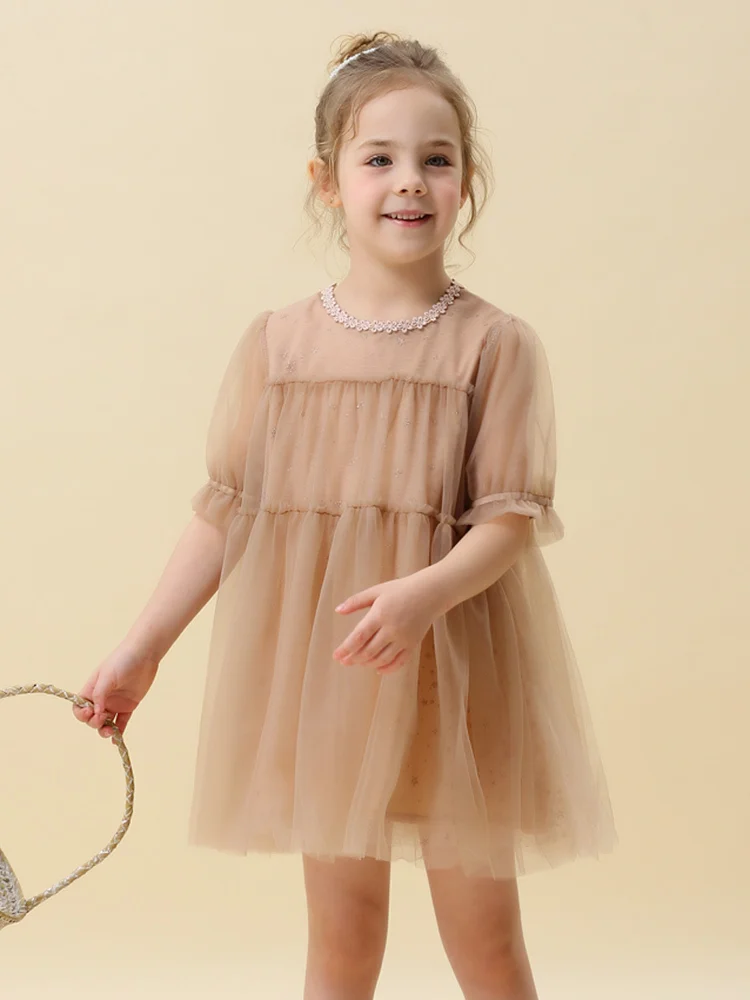 Girls'Princess Skirt, Children's Summer Dress, Children's Super Fairy Pompon Dress, Short Sleeve Westernized Dresses
Girls'Princess Skirt, Children's Summer Dress, Children's Super Fairy Pompon Dress, Short Sleeve Westernized Dresses