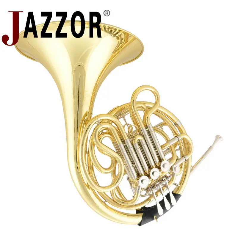 JAZZOR JBFH-601 4-key Double French Horn Entry Model Bb/F Wind Instruments Horns with mouthpiece Free Shipping | Спорт и развлечения
