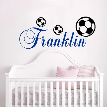 Customized Name Footballer Wall Stickers for Kids Room Decor Removable Football Wall Vinyl Decals Personalized Name Art AY1894
Customized Name Footballer Wall Stickers for Kids Room Decor Removable Football Wall Vinyl Decals Personalized Name Art AY1894