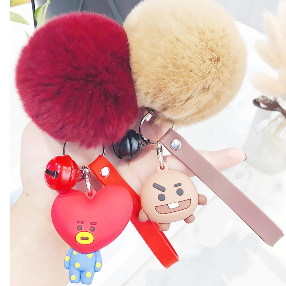 Cute cartoon Fur Ball Plush Keychain Tata Suga koya animal bag Pendant Key ring Holder Chimmy Handbag Charm For girls women
Cute cartoon Fur Ball Plush Keychain Tata Suga koya animal bag Pendant Key ring Holder Chimmy Handbag Charm For girls women