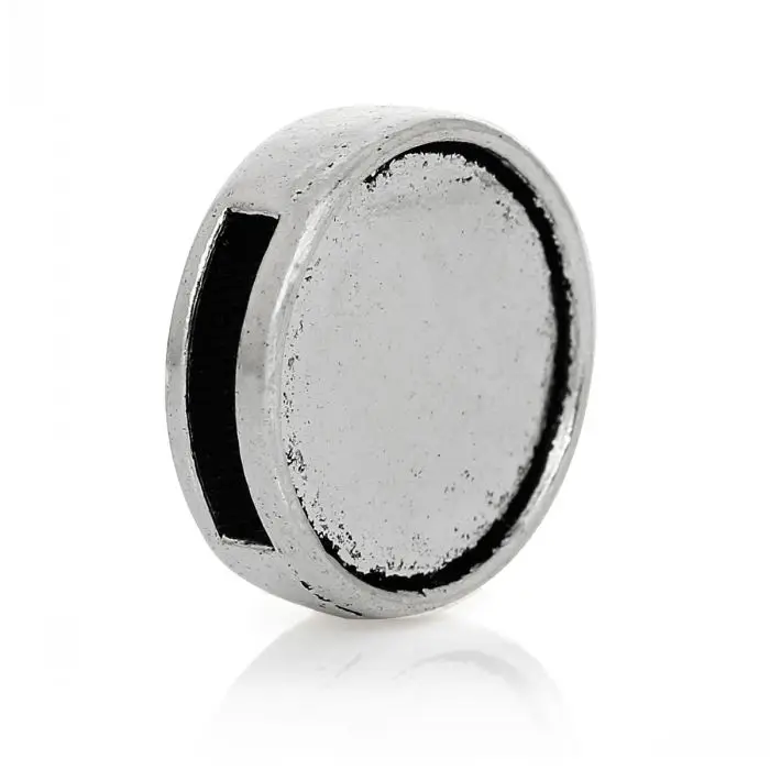 DoreenBeads Charm Beads Flat Round Antique Silver Spacer Slider Beads Cabochon Setting 17mm Dia,30PC
DoreenBeads Charm Beads Flat Round Antique Silver Spacer Slider Beads Cabochon Setting 17mm Dia,30PC