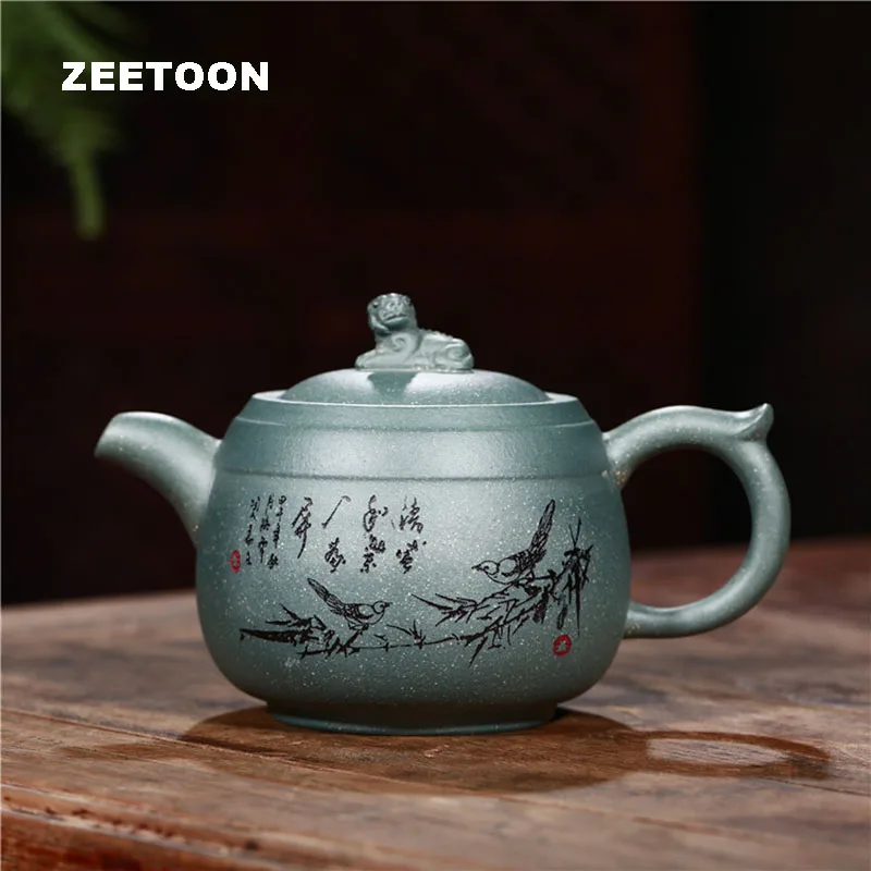 310ml Authentic Yixing Teapot Zhuzun Pot All Handmade Health Care Tea Maker Chinese Purple Clay Tea Set Tea Pot Zisha Home Decor
310ml Authentic Yixing Teapot Zhuzun Pot All Handmade Health Care Tea Maker Chinese Purple Clay Tea Set Tea Pot Zisha Home Decor