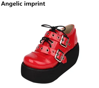 Angelic imprint mori girl lolita punk shoes woman cosplay shoes lady high heels wedges Pumps women single shoes patent leather
Angelic imprint mori girl lolita punk shoes woman cosplay shoes lady high heels wedges Pumps women single shoes patent leather