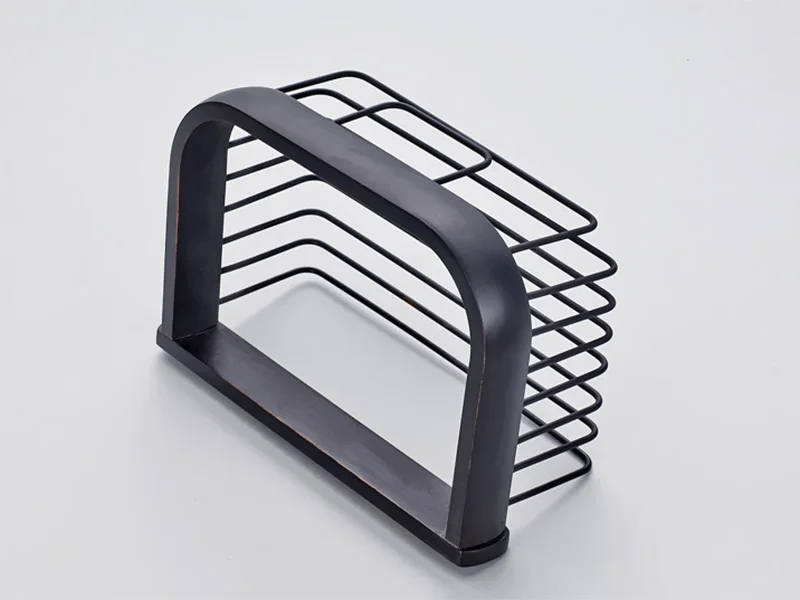paper basket black wall mounted 2