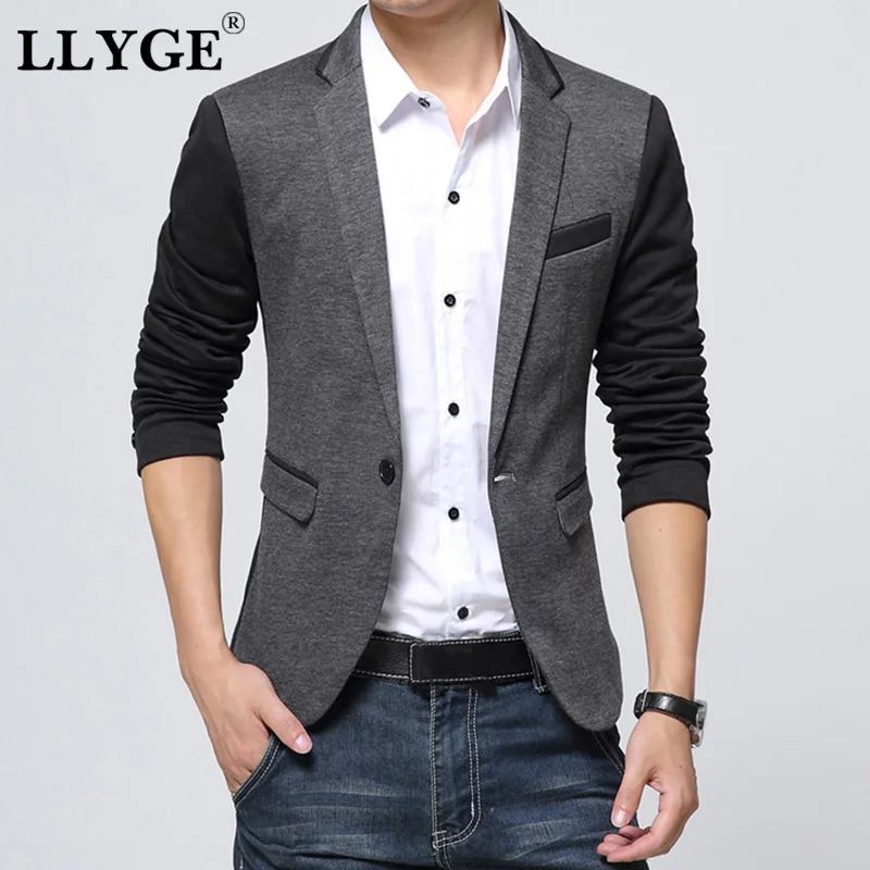 LLYGE Cotton Men's Blazer Jacket Coat Black Slim Patchwork Korean Blazers Coats Plus Size 6XL For Mens Male Streetwear Clothes
LLYGE Cotton Men's Blazer Jacket Coat Black Slim Patchwork Korean Blazers Coats Plus Size 6XL For Mens Male Streetwear Clothes