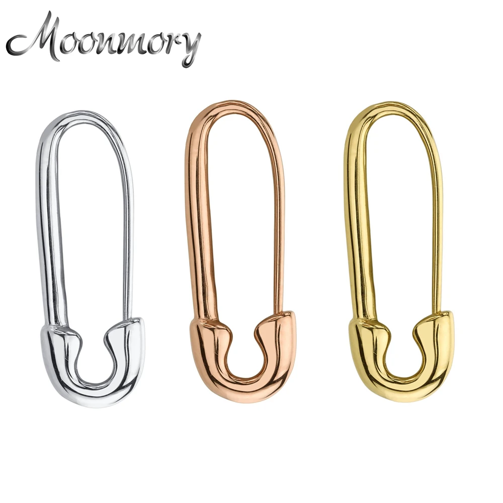 Moonmory 925 Sterling Silver Clips Safety Pin Single Ear Earring Left Right Both Punk Rock Fashionable For Women Wedding Jewelry
Moonmory 925 Sterling Silver Clips Safety Pin Single Ear Earring Left Right Both Punk Rock Fashionable For Women Wedding Jewelry