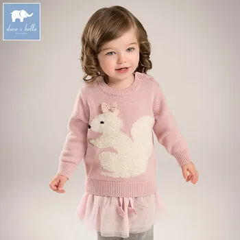 DB5275 dave bella autumn newborn baby girls wool pullover tops infant clothes toddler children knitted Sweater
DB5275 dave bella autumn newborn baby girls wool pullover tops infant clothes toddler children knitted Sweater