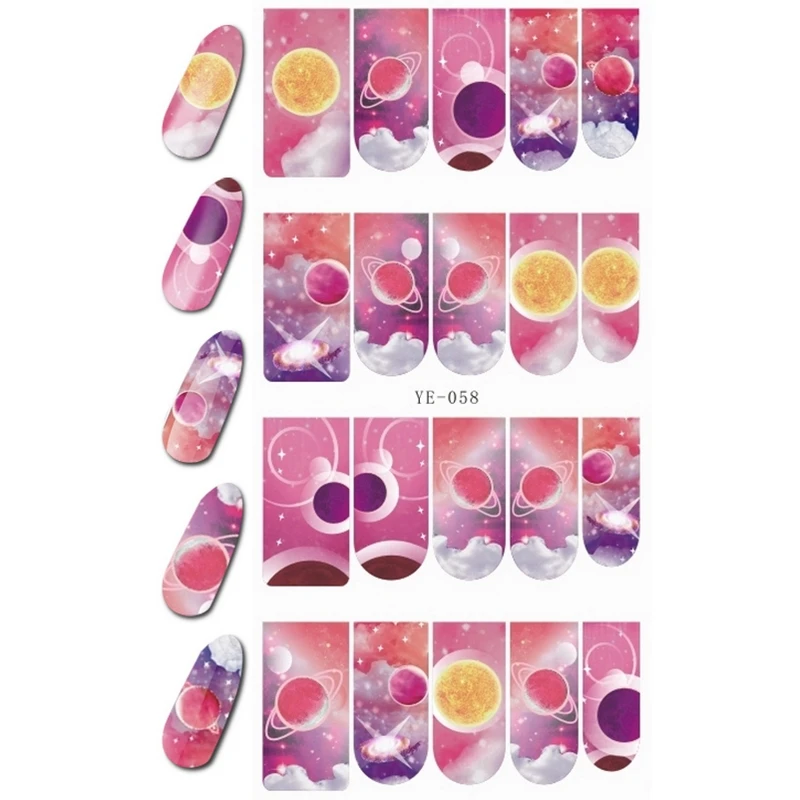 1X WATER DECAL FULL COVER NAIL STICKER GALAXY PLANET CIRCUS AMUSEMENT PART YE058-063
1X WATER DECAL FULL COVER NAIL STICKER GALAXY PLANET CIRCUS AMUSEMENT PART YE058-063