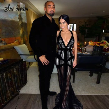 2016 New Women Black hollow out Strap V Neck Sleeveless Sexy Elegant Mermaid Evening Party summer maxi bandage Dress Hot Sale
2016 New Women Black hollow out Strap V Neck Sleeveless Sexy Elegant Mermaid Evening Party summer maxi bandage Dress Hot Sale