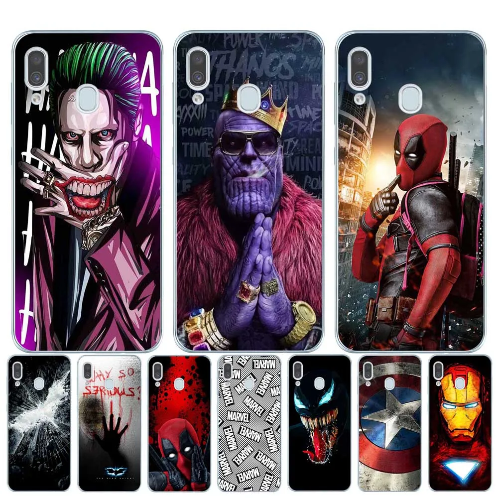 Marvel DC Comics Iron Man Spider-Man joker Batman Soft TPU Cover Phone Case for Samsung A10 A20 A30 A40 A50 A60 A70 A80 2019
Marvel DC Comics Iron Man Spider-Man joker Batman Soft TPU Cover Phone Case for Samsung A10 A20 A30 A40 A50 A60 A70 A80 2019