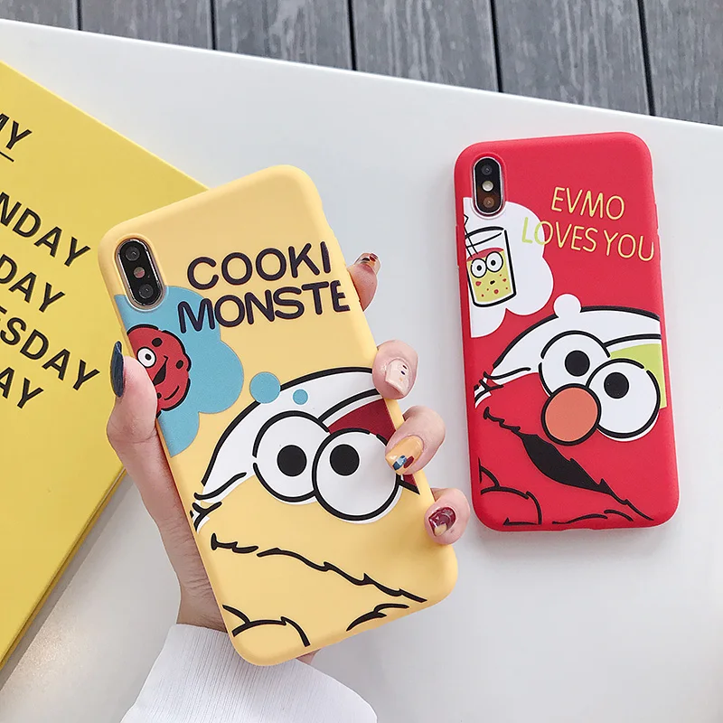 Sesame Street For PhoneXs XR Max Mobile phone shell For iPhone6s 7 8 Plus Cartoon Cute Anti-knock Mobile phone protective case
Sesame Street For PhoneXs XR Max Mobile phone shell For iPhone6s 7 8 Plus Cartoon Cute Anti-knock Mobile phone protective case