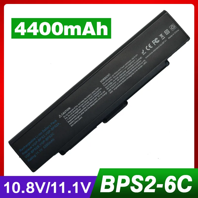 

5200mAh laptop battery for SONY VGP-BPS2 VGP-BPS2A VGP-BPS2B VGP-BPS2C VAIO VGN-FS515 VGN-S240 PCG VGC-LA VGC-LB VGN-AR VGN-C