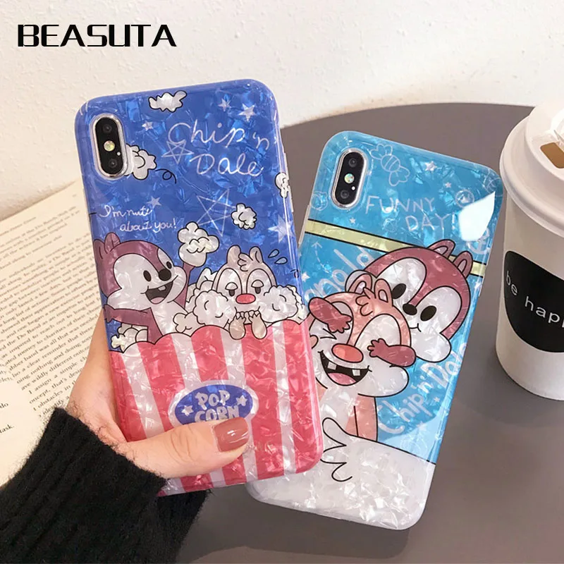 Cartoon cute Chip And Dale Slim silicone Soft Conch Shell phone case For iPhone XS MAX XR X 6 6s plus 7 7plus 8 8plus X cover
Cartoon cute Chip And Dale Slim silicone Soft Conch Shell phone case For iPhone XS MAX XR X 6 6s plus 7 7plus 8 8plus X cover