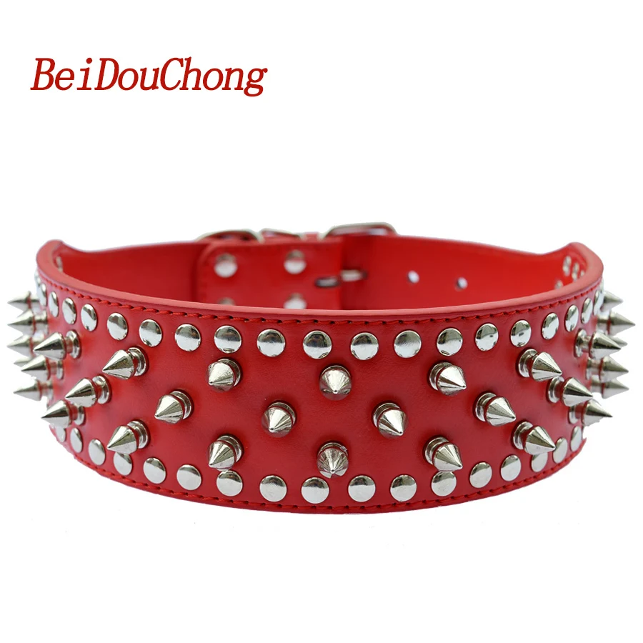 Rivets Studded Pu Leather Pet Dog Collars For Big Dogs Medium Large Boxer Bulldog Pitbull Spiked Pet Supplies M L XL XXL
Rivets Studded Pu Leather Pet Dog Collars For Big Dogs Medium Large Boxer Bulldog Pitbull Spiked Pet Supplies M L XL XXL