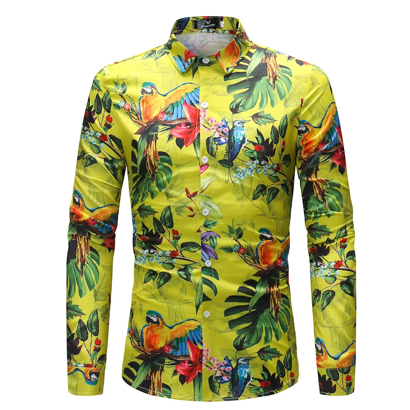 Foreign Trade New Pattern Man Long Sleeve Shirt Parrot Pattern Spring And Autumn 2018 New Pattern CS41-P45
Foreign Trade New Pattern Man Long Sleeve Shirt Parrot Pattern Spring And Autumn 2018 New Pattern CS41-P45