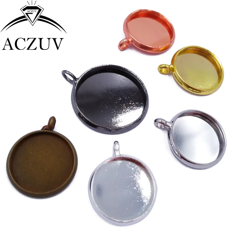 100Pcs 6 Colors Copper Metal 10mm to 25mm Round Bezel Pendant Blanks Charm Earrings and Pendants Tray Glass Cabochons Settings
100Pcs 6 Colors Copper Metal 10mm to 25mm Round Bezel Pendant Blanks Charm Earrings and Pendants Tray Glass Cabochons Settings