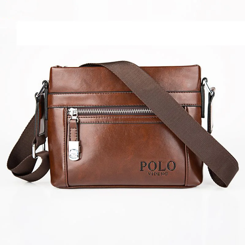 2017 New High Quality men bussiness bag leather men bag factory price shoulder bag man messenger bags polo217