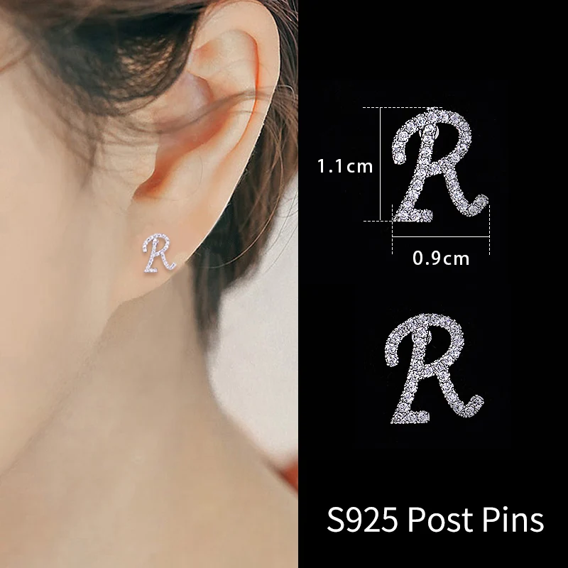 1PAIR Fashion Jewelry Sparkling Zircon 26 Letters O-Z Individuality Stud Earrings For Women Girl Gifts Statement Brincos
1PAIR Fashion Jewelry Sparkling Zircon 26 Letters O-Z Individuality Stud Earrings For Women Girl Gifts Statement Brincos