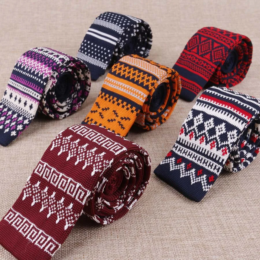Fashion Narrow Version of The Flat Head Features Skull Pattern Knitting Yarn Mens Ties Prom Groom Tie Campus Graduation Wedding
Fashion Narrow Version of The Flat Head Features Skull Pattern Knitting Yarn Mens Ties Prom Groom Tie Campus Graduation Wedding