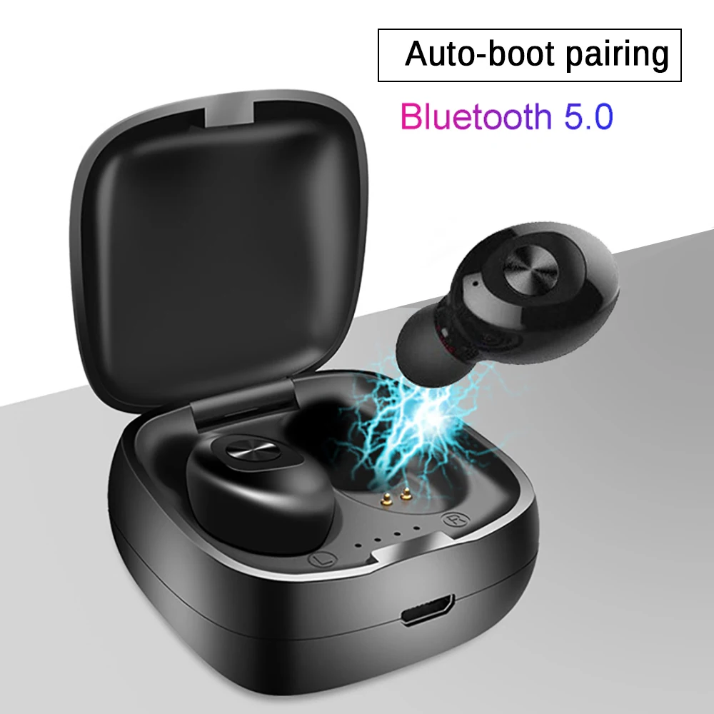 Bluetooth 5.0 Earphone Stereo Wireless Earbus HIFI Sound Sport Earphones Handsfree Gaming Headset with Mic for Android IPhone
Bluetooth 5.0 Earphone Stereo Wireless Earbus HIFI Sound Sport Earphones Handsfree Gaming Headset with Mic for Android IPhone