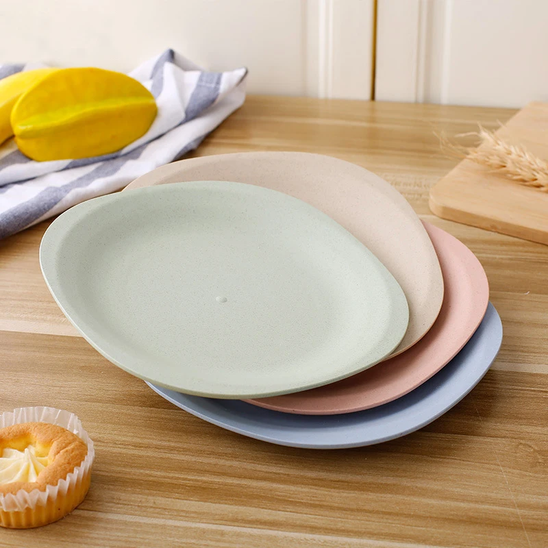 4Pcs/Set Creative Pure Natural Wheat Straw Household Plate Dish Multi-function Plastic Foods Dish Dessert Kitchen Plate Tray
4Pcs/Set Creative Pure Natural Wheat Straw Household Plate Dish Multi-function Plastic Foods Dish Dessert Kitchen Plate Tray