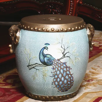 Vintage Porcelain drum stool room shoes stool Flower Embroidered hand-painted ceramic table stool
Vintage Porcelain drum stool room shoes stool Flower Embroidered hand-painted ceramic table stool