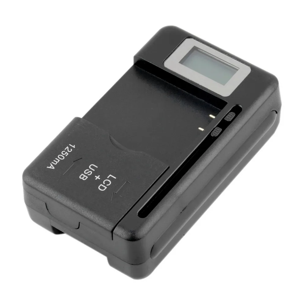 Image 1 pcs Mobile Universal Battery Charger USB Port LCD Indicator Screen For Cell Phones new arrival wholesale