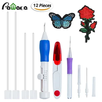 Magic Embroidery Pen Punch Needles Embroidery Pen Set Punch Needle Kit Craft Tool for Embroidery Threaders Knitting DIY Sewing
Magic Embroidery Pen Punch Needles Embroidery Pen Set Punch Needle Kit Craft Tool for Embroidery Threaders Knitting DIY Sewing