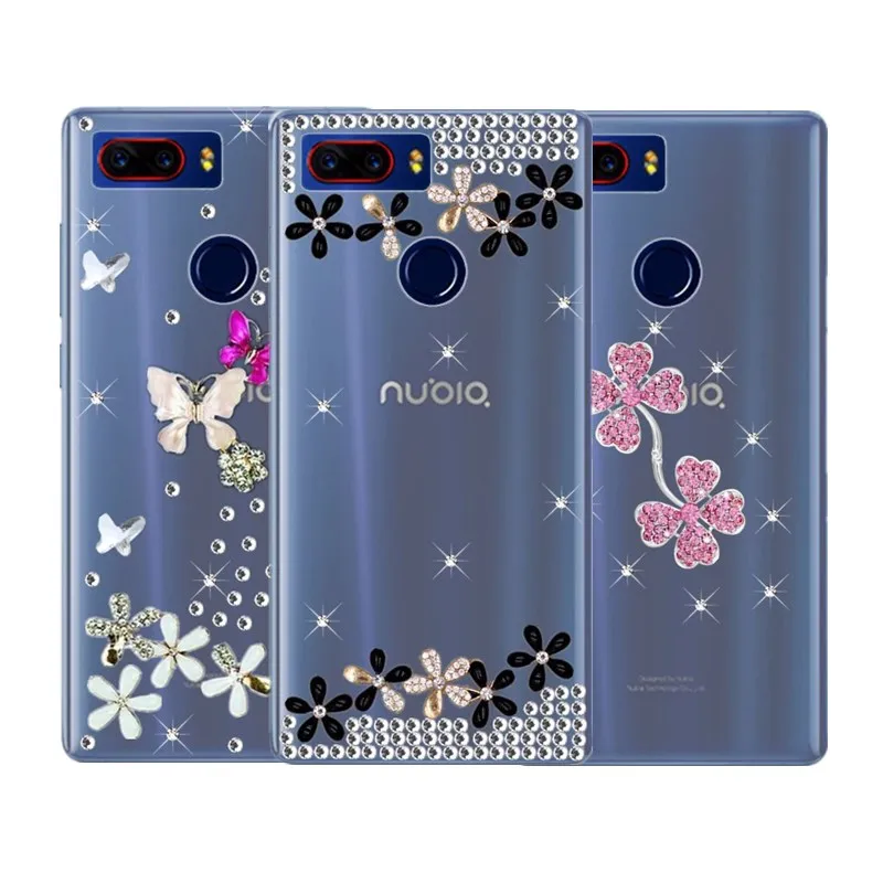 For ZTE Nubia Z17s phone cases Blade X7 Axon 7s 7 Z11 z17 mini max lite Z18 Rhinestone crystal cover |