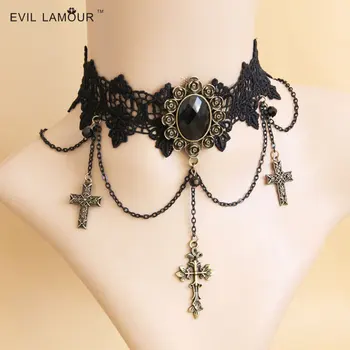 Princess lolita necklace Fashion cross necklace soft HARAJUKU lace accessories necklace short necklace jewelry goths JL-179
Princess lolita necklace Fashion cross necklace soft HARAJUKU lace accessories necklace short necklace jewelry goths JL-179