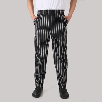 2020 chef pants striped trousers white breathable chef clothing special tooling elastic waist chef work pants for 
2020 chef pants striped trousers white breathable chef clothing special tooling elastic waist chef work pants for
