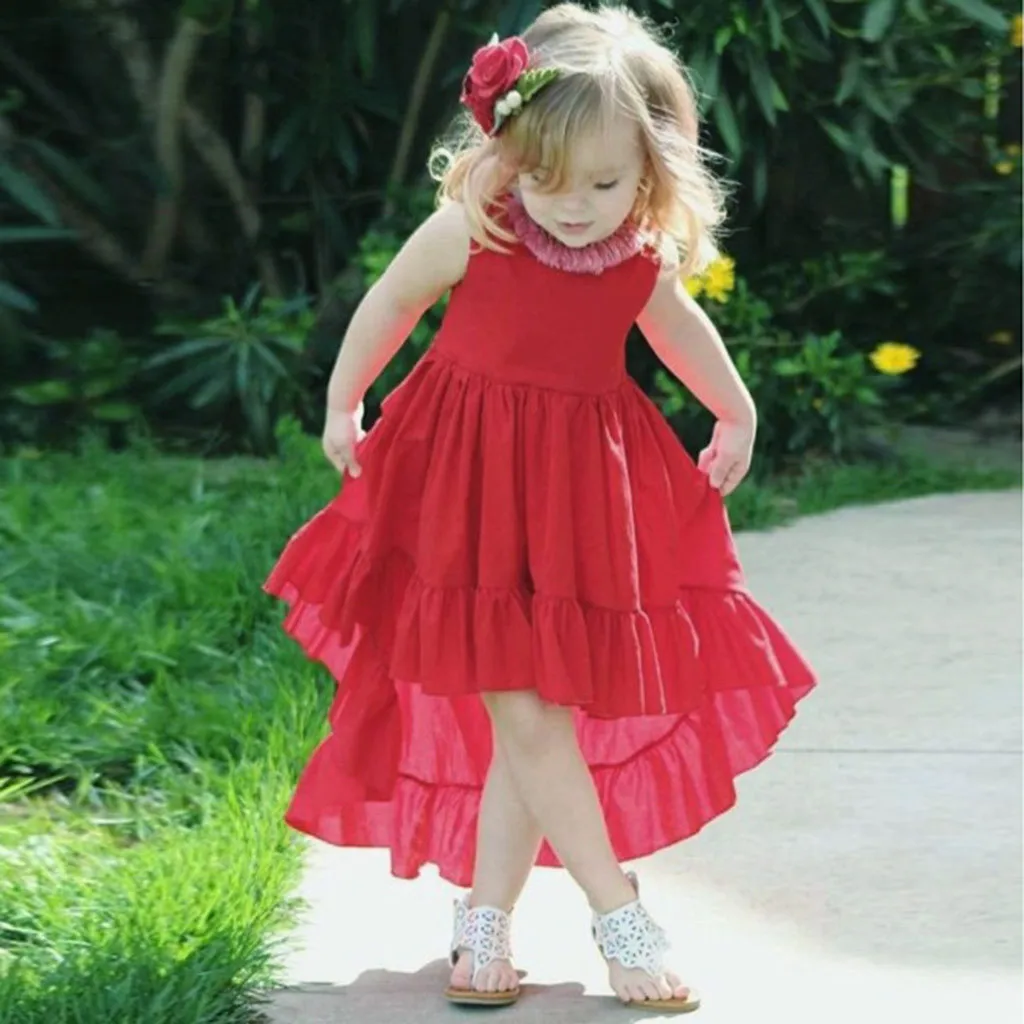 Kids Dresses For Girls Youth Toddler Baby Girls Sleeveless Solid Vest Irregular Ruffles Dresses Clothes Kids Princess dress Robe
Kids Dresses For Girls Youth Toddler Baby Girls Sleeveless Solid Vest Irregular Ruffles Dresses Clothes Kids Princess dress Robe
