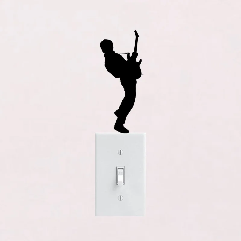 Man Playing Guitar Switch Sticker Funny Caroon Guitarist Silhouette Wall Decals For Kids Rooms Bedroom Living Room Home Decor
Man Playing Guitar Switch Sticker Funny Caroon Guitarist Silhouette Wall Decals For Kids Rooms Bedroom Living Room Home Decor