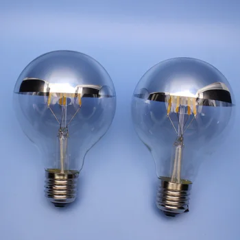 4pcs Silver G80 4W 120V 220V E27 E26 2700K Warm White LED Bulbs Filament Bulbs Mirror Half Globe Energy saving light lamps
4pcs Silver G80 4W 120V 220V E27 E26 2700K Warm White LED Bulbs Filament Bulbs Mirror Half Globe Energy saving light lamps