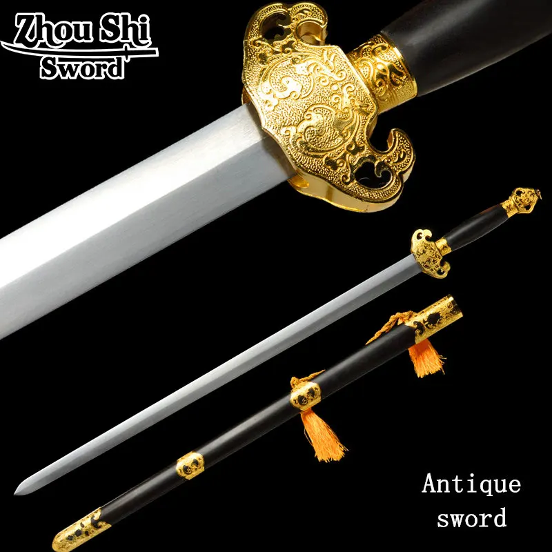 Genuine Longquan sword Feng Shui Swords Bullions sword Gold-plated tsuba Handcrafted 1060 forging steel Home Decoration
Genuine Longquan sword Feng Shui Swords Bullions sword Gold-plated tsuba Handcrafted 1060 forging steel Home Decoration