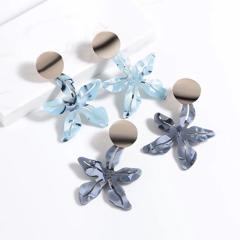 Bohemian Statement Earrings Women's Acrylic & Resin Earring Korean Big Flower Teardrop Charm Drop Earring Brinco Accessories New
Bohemian Statement Earrings Women's Acrylic & Resin Earring Korean Big Flower Teardrop Charm Drop Earring Brinco Accessories New