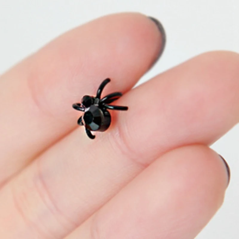 New Arrival Hot Fashion Cute Gothic Punk Personality Black Tiny Spider Earrings Jewelry Wholesale Free Shipping
New Arrival Hot Fashion Cute Gothic Punk Personality Black Tiny Spider Earrings Jewelry Wholesale Free Shipping