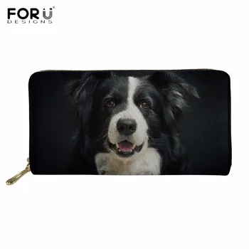 FORUDESIGNS Funny Dog Border Collie Print Woman Man Long PU Leather Purse Brand Design Zipper Waterproof Wallet Coin Card Bags
FORUDESIGNS Funny Dog Border Collie Print Woman Man Long PU Leather Purse Brand Design Zipper Waterproof Wallet Coin Card Bags