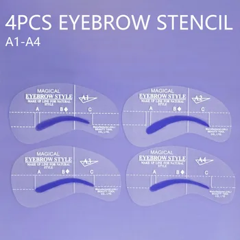 4pcs Kit Grooming Style Makeup Template Tools Eyebrow Stencil DIY Beauty Cosmetic Model Drawing Card Shaping A1-A4
4pcs Kit Grooming Style Makeup Template Tools Eyebrow Stencil DIY Beauty Cosmetic Model Drawing Card Shaping A1-A4