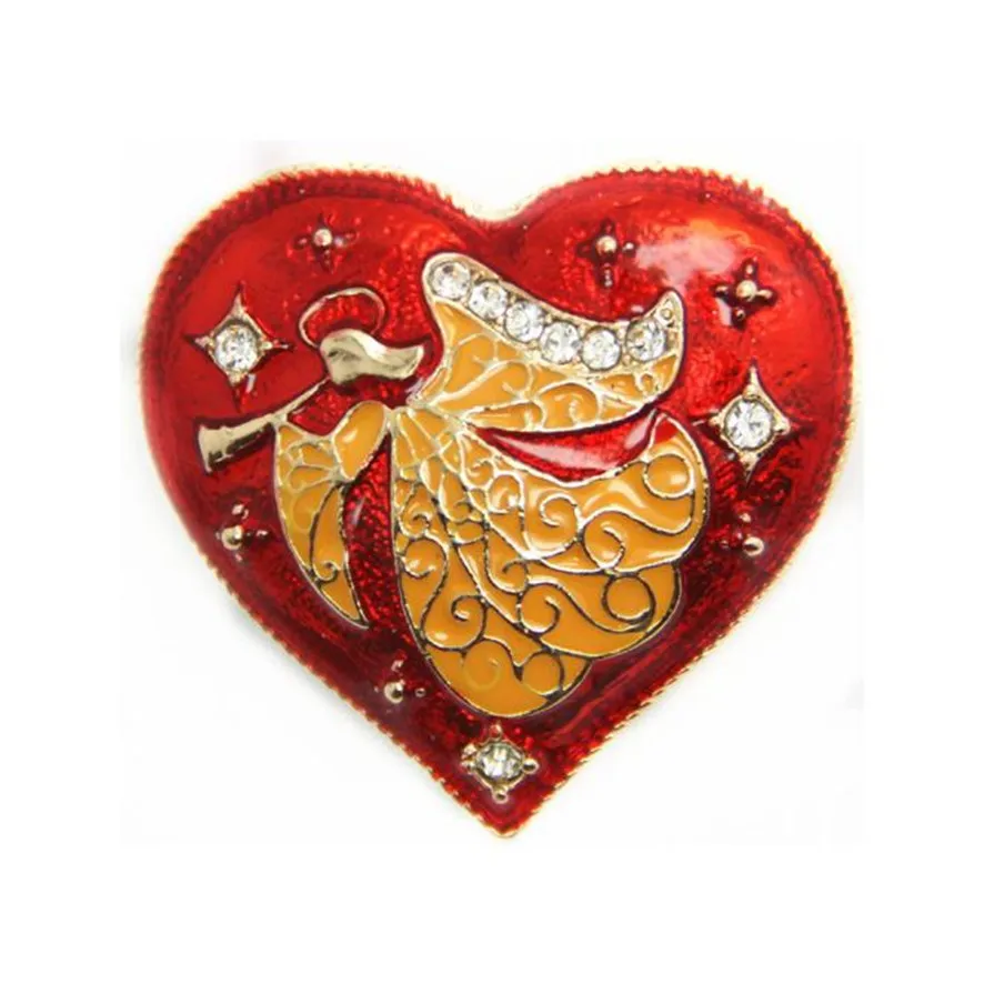 Christmas women Brooches angel Gold Crystal Jewelry Retro red peach brooch 202510
Christmas women Brooches angel Gold Crystal Jewelry Retro red peach brooch 202510