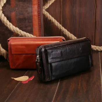 2017 Cowhide Genuine Leather Men Long Design Wallets Male Business Fashion Zipper Clutch Bag Men's Purse Man Card Holder Handbag
2017 Cowhide Genuine Leather Men Long Design Wallets Male Business Fashion Zipper Clutch Bag Men's Purse Man Card Holder Handbag