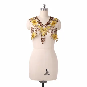1 Set Embroidery Trim Neckline Collar Cuffs Applique Patches Polyester Lace DIY Clothes Sewing Red/Yellow Rose Flower Leaves Dre
1 Set Embroidery Trim Neckline Collar Cuffs Applique Patches Polyester Lace DIY Clothes Sewing Red/Yellow Rose Flower Leaves Dre
