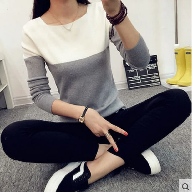 New 2016 Fashion Female Sweater Women Spring Knitted Pullovers Long Sleeve Slim Knitwear Summer Style Knitted Jumper
New 2016 Fashion Female Sweater Women Spring Knitted Pullovers Long Sleeve Slim Knitwear Summer Style Knitted Jumper