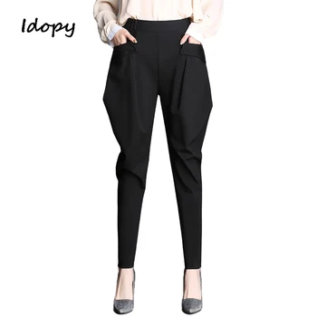 Idopy Fashion Womens Black Harem Pants Female Hip Hop Stretch Ankle-Length Pants Casual Plus Size High Waist Pants For Women
Idopy Fashion Womens Black Harem Pants Female Hip Hop Stretch Ankle-Length Pants Casual Plus Size High Waist Pants For Women