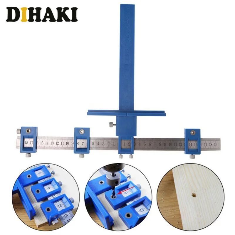 Detachable Hole Punch Locator Tool Multi-function Adjustable Drilling Dowelling Hole Saw for Cabinet Hardware Wood Drilling
Detachable Hole Punch Locator Tool Multi-function Adjustable Drilling Dowelling Hole Saw for Cabinet Hardware Wood Drilling